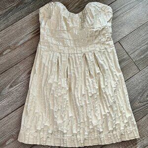 SIZE 12 Textured Strapless Bodycon Dress By American Eagle Outfitters EUC